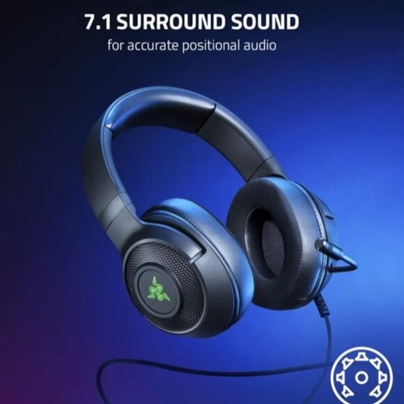 Razer Kraken V3 X Wired USB PC Gaming Headset | Black on Black | NEW/NIB!! - Picture 3 of 16